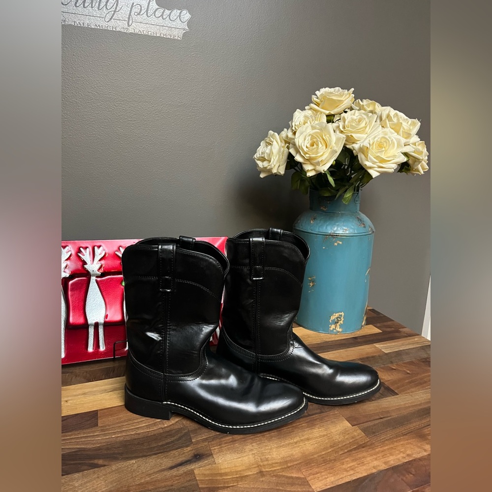 Laredo Men’s 9 1/2 D black cowboy boots